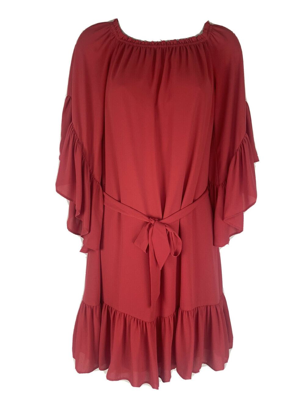 White House Black Market Off the Shoulder Flounce Ruffle Dress Size XS
